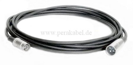 DIN-Stecker 5polig ( Neutrik NYS322G )- Pin 1+4 / 3+5 bel.  auf XLR-Stecker