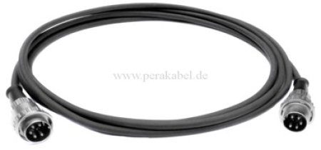 DIN-Kabel Stecker 5polig 240° Renkverschluß ( Innenleiter 4x 0,25qmm )