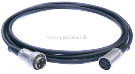 DIN-Stecker 3polig auf DIN-Buchse 3polig Renkverschluß (Kabel DAP MC-216)