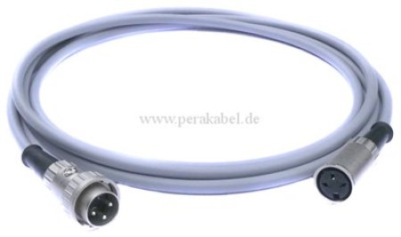 DIN-Kabelverlängerung (LiYY) Stecker/Buchse 3polig Renkverschluß