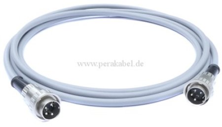 DIN-Stecker 4 polig auf DIN-Stecker 4 polig Renkverschluß ( LiYY 4x0,25 ) DIN-Stecker 4 polig auf DIN-Stecker 4 polig Renkverschluß ( LiYY 4x0,25 )