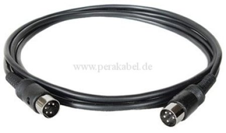 DIN-Kabel  Stecker 5polig 240° (Innenleiter 4x 0,14qmm)