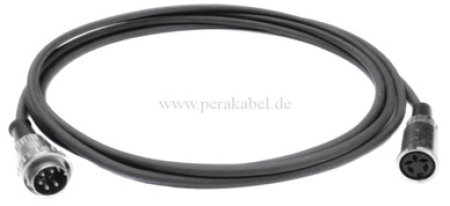 DIN-Kabel Stecker / Buchse 5polig 240° Renkverschluß ( Innenleiter 5x 0,14qmm )