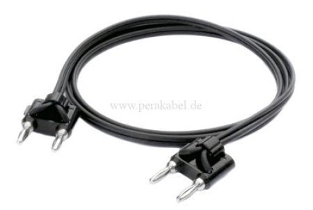 Doppel-Bananenstecker 4mm auf Doppel-Bananenstecker 4mm
