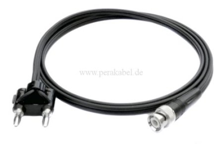 Doppel-Bananenstecker 4mm auf BNC-Stecker Doppel-Bananenstecker 4mm auf BNC-Stecker