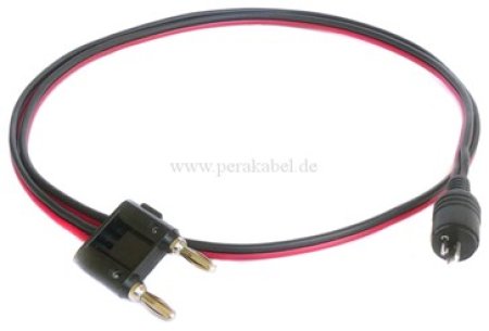 HiFi Lautsprecherkabel (2x0,75qmm) - Doppel-Bananenstecker (Schaltbrücke) auf Lautsprecherstecker