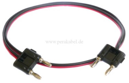 HiFi Lautsprecherkabel (2x0,75qmm) - Doppel-Bananenstecker auf Doppel-Bananenstecker (Schaltbrücke)