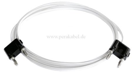 Doppel-Bananenstecker auf Doppel-Bananenstecker (Schaltbrücke) -HiFi Lautsprecherkabel (2x0,75qmm)