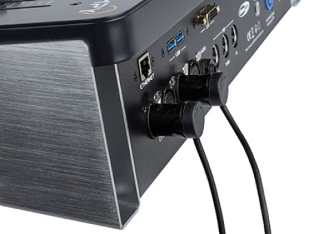 XLR-Stecker gewinkelt auf XLR-Buchse gewinkelt (DAP 3pol)