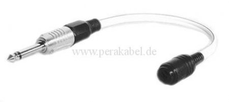 Klinkenstecker 6,3mm auf  Lautsprecherbuchse