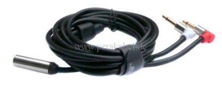 Miniklinkenbuchse 3,5mm stereo auf 2 Miniklinkenstecker 3,5mm gewinkelt mono  2m