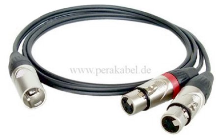 XLR-Stecker DAP auf 2 x XLR-Buchse DAP (8x4/2x 0,22qmm)