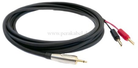 Klinke 3,5mm auf 2x Bananenhohlstecker 4mm