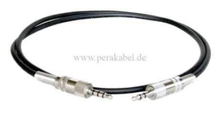 Klinkenstecker 3,5mm 4pol auf Klinkenstecker 3,5mm 3pol ( metall )