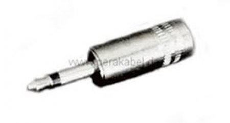 DIN-Stecker 3pol ( Neutrik NYS 321 )-Pin 1 bel. auf Miniklinkenstecker 3,5mm mono