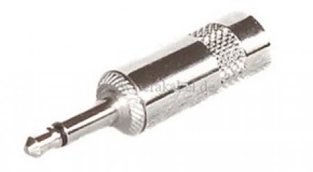 Miniklinkenstecker 3,5mm mono auf Mini XLR-Buchse REAN (Neutrik) RT4FC-B ( 2x 0,22qmm )