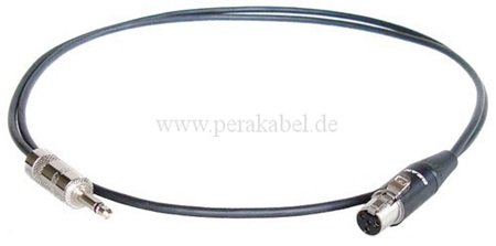 Miniklinkenstecker 3,5mm mono auf Mini XLR-Buchse REAN (Neutrik) RT4FC-B ( 2x 0,22qmm )