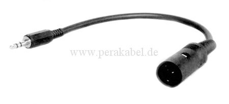 Klinkenstecker 6,3mm stereo auf DIN-Buchse ( DIN  1 + 4 belegt )