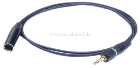 Miniklinkenstecker 3,5mm stereo mit Schraubverriegelung auf Mini XLR-Stecker RT4MC-B ( Tip an 3 ; Ring an 4 ) Miniklinkenstecker 3,5mm stereo mit Schraubverriegelung auf Mini XLR-Stecker RT4MC-B ( Tip an 3 ; Ring an 4 )