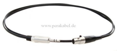 Mini XLR-Buchse 3pol auf Miniklinkenstecker 3,5mm stereo 3pol