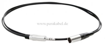 Mini XLR-Stecker 3pol auf Miniklinkenstecker 3,5mm stereo 3pol