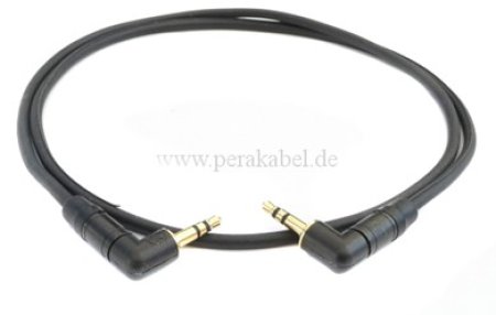 Miniklinkenstecker 3,5mm gewinkelt auf Miniklinkenstecker 3,5mm gewinkelt ( Neutrik )