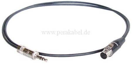 Miniklinkenstecker 3,5mm stereo NYS 231 auf Mini XLR-Buchse RT3FC-B ( SC-Cicada SO-D14 )