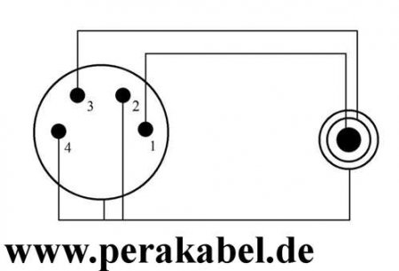 Klinkenstecker 6,3mm stereo auf XLR-Buchse 4 polig ( schwarz )