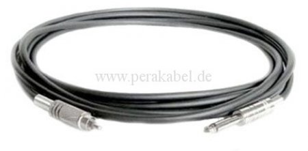 Klinkenstecker 6,3mm mono auf RCA-Stecker metall Kabel DAP LC-126