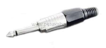 Klinkenstecker 6,3mm mono  auf Klinkenstecker 6,3mm mono
