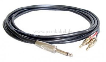 Lautsprecherkabel (Boxenkabel) Klinke/2 Bananenstecker