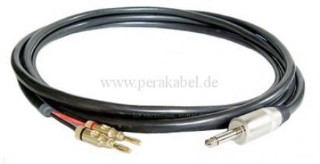 Lautsprecherkabel (Boxenkabel 2 x 2,5 qmm) Klinke/2 Bananenstecker