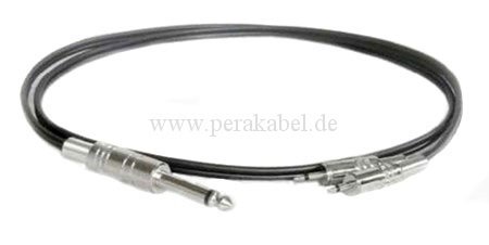 Klinkenstecker 6,3mm mono auf 2x Miniklinkenstecker 2,5mm mono