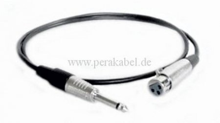 Patchkabel Klinkenstecker 6,3mm mono auf XLR-Buchse