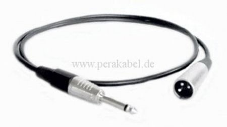Patchkabel Klinkenstecker 6,3mm mono auf XLR-Stecker