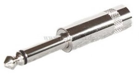 Klinkenstecker 6,3mm mono Neutrik auf Mini XLR-Buchse 4 polig Neutrik ( 2x 0,22qmm )