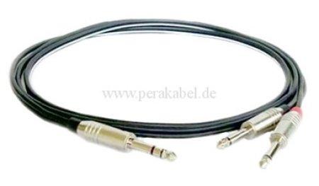 Klinkenstecker 6,3mm ( D 8x4 / 2 x 0,22qmm ) INSERTKABEL