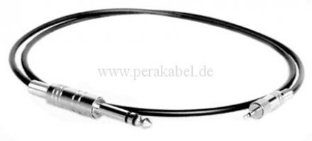 Klinkenstecker 6,3mm stereo metall auf Klinkenstecker 2,5mm mono metall