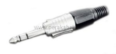 Messleitung-Klinkenstecker 6,3mm stereo auf 2 x Bananenstecker 4mm Isoliert Gewinkelt