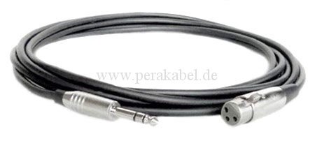 Klinkenstecker 6,3mm stereo auf XLR-Buchse (DAP MC-216)