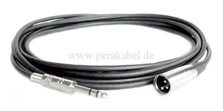 Klinkenstecker 6,3mm stereo auf XLR-Stecker DAP MC-216