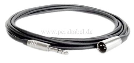Klinkenstecker 6,3mm stereo (D) auf XLR-Stecker