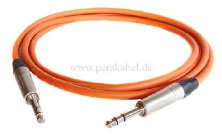 Stereokabel Klinkenstecker 6,3mm Neutrik NP3C