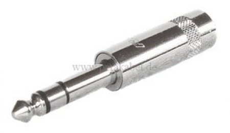 Klinkenstecker 6,3mm stereo NYS202 auf Mini XLR-Stecker 4 polig RT4MC-B ( Rean )