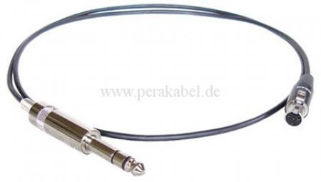 Klinkenstecker 6,3mm stereo NYS202 auf Mini XLR-Buchse 4 polig RT4FC-B ( REAN )