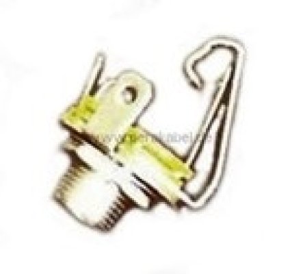 Klinkeneinbaubuchse 6,3mm metall 2pol