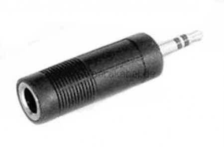 Klinkenbuchse 6,3mm stereo auf Miniklinkenstecker 3,5mm stereo