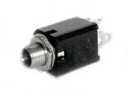 Klinkeneinbaubuchse 6,3mm ( geschl. Gehäuse )