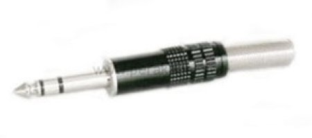 Klinkenstecker 6,3mm stereo (3pol) robust/massiv