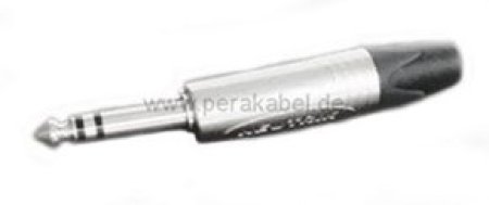Klinkenstecker 6,3mm stereo Neutrik NP3X auf XLR-Buchse Neutrik NC3FXX (Kabel Vintage Tweed)